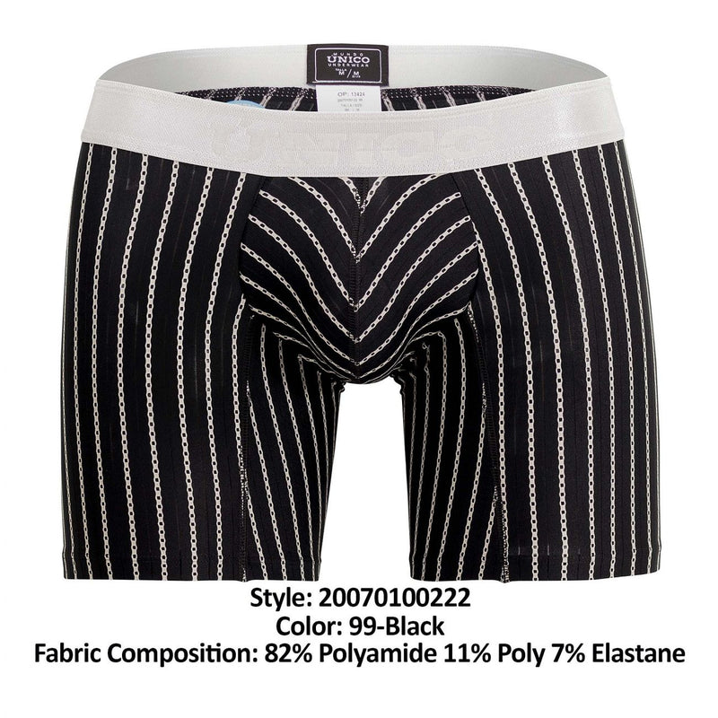 UNICO 20070100222 Rush Boxer Briefs Couleurs 99-Black