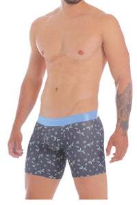 Unico 20070100234 Palm Tree Boxer Briefs Color 90-Blue