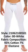 UNICO 21062100501 Cold Mountain Long Johns Couleur 00-blanc