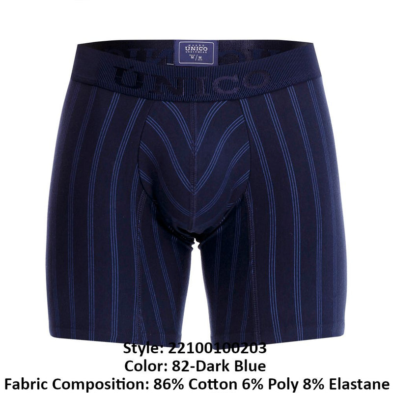 UNICO 22100100203 Senda Boxer Briefs Color 82 Dark Blue