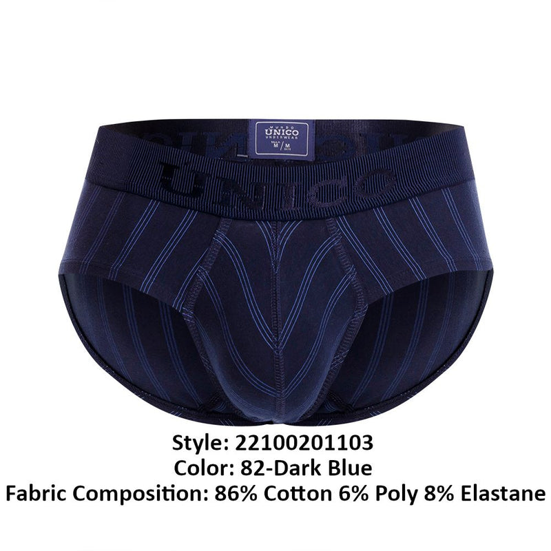 UNICO 22100201103 Senda Briefs Color 82-Dark Bleu