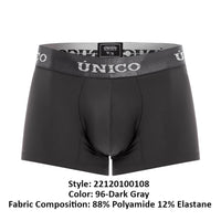 UNICO 22120100108 Asfalto M22 Trunks Color 96 Dark Grey