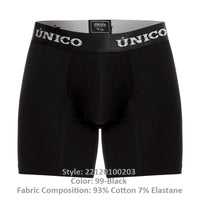 UNICO 22120100203 INTENSO A22 Boxer Briefs Color 99-Black