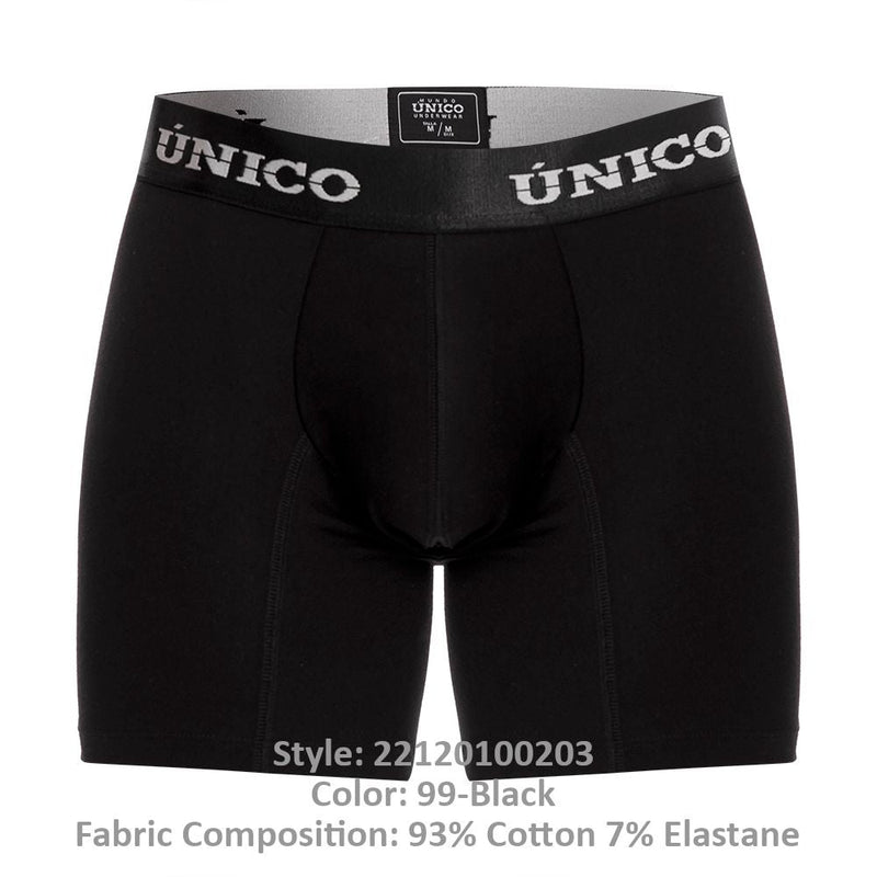 UNICO 22120100203 INTENSO A22 Boxer Briefs Color 99-Black