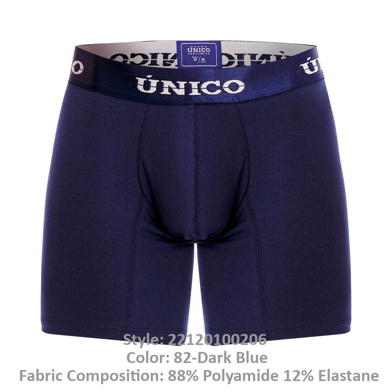 UNICO 22120100206 Profundo M22 Boxer Briefs Color 82 Dark Blue