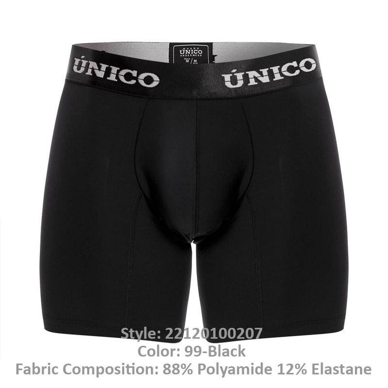 Unico 22120100207 Intenso M22 Boxer Briefs Color 99-Black