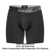 Unico 22120100208 Asfalto M22 Boxer Briefs Color 96-Dark Gray