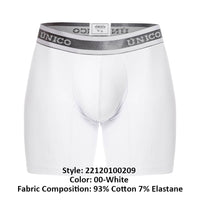 UNICO 22120100209 Luster A22 Boxer Briefs Color 00-White