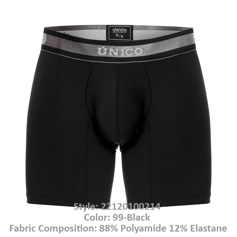 UNICO 22120100214 Nebuloso M22 Boxer Briefs Color 99-Black