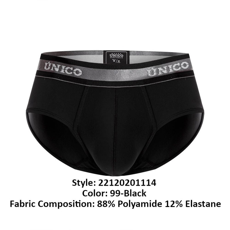 UNICO 22120201114 Nebuloso M22 Briefs Couleurs 99-Black