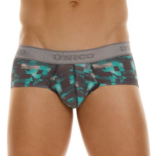 UNICO 23050201104 Escaque Briefs Color 63-Green