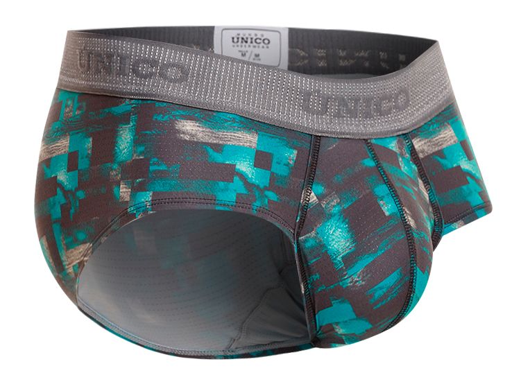 Unico 23050201104 Escaque Briefs Color 63-Green