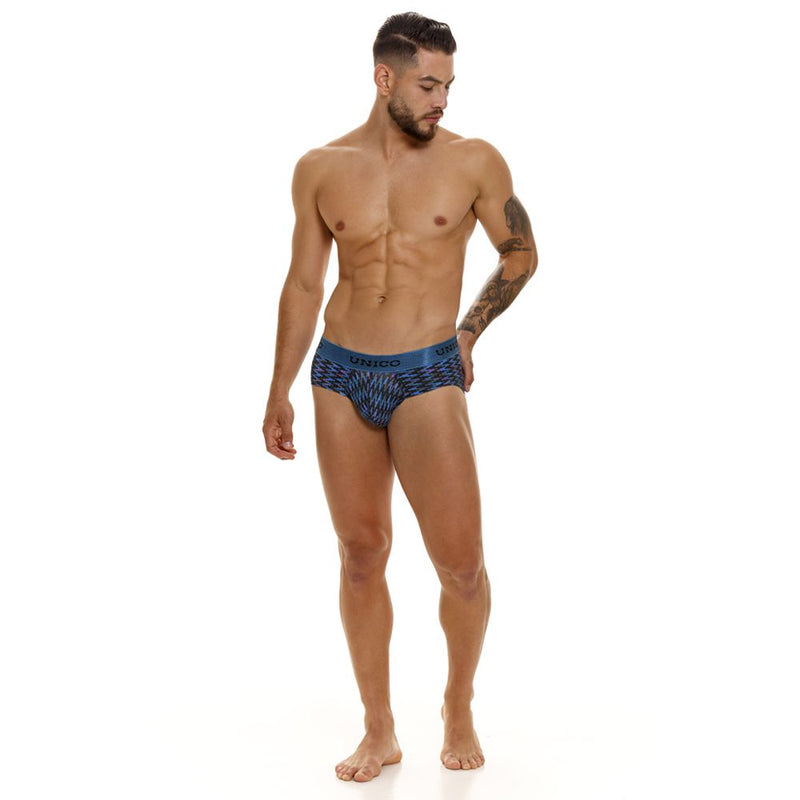 UNICO 23080101121 Filamento Briefs Color 46-Blue