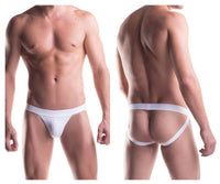 UNICO 9610020100 (9612010120100) Jockstrap Cristalino कपास रंग सफेद