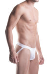 UNICO 9610020100 (9612010120100) Jockstrap Cristalino कपास रंग सफेद