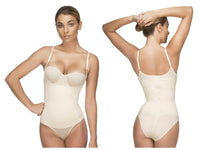 Vedette 107 Evonne Bodysuit en bikini color desnudo