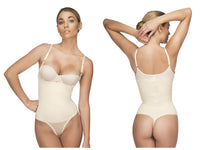 Vedette 111 Evonne Bodysuit en color de tanga desnuda