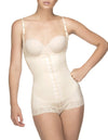 Vedette 136 Megane Open Bust Bodysuit w/ Lace Trim Color Nude