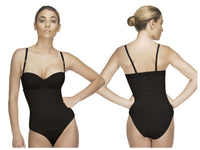 Vedette 210 Bodysuit sin tirantes Nadine en color bikini negro