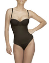 Vedette 210 Nadine Body sans bretelles en couleur bikini noir