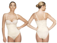 Vedette 210 Nadine Body sans bretelles en bikini couleur nue