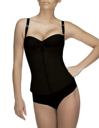 Vedette 400 Felice Underbust Waist Cincher avec une couleur de fermeture éclair noir