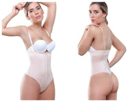 Vedette 906 Julie sans bretelles en forme de stro-string Couleur nue