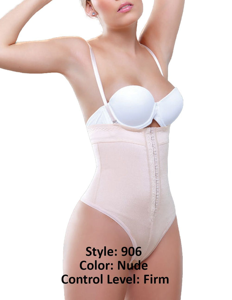 Vedette 906 Julie sans bretelles en forme de stro-string Couleur nue