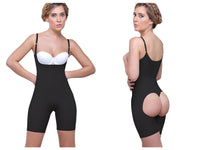 Vedette 914 Amelie Open Bottom Mid Mid Thigh Shaper Color negro