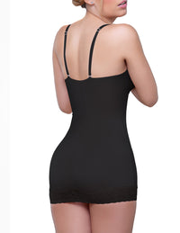 Vedette 917 Abella Façage de jupe BodySuit avec Couleur de soutien-gorge noir