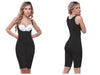 Vedette 938 Traje de control de cuerpo completo con color de espalda alta Negro