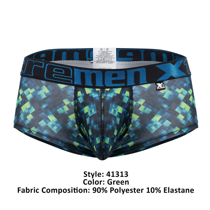 Xtremen 41313 Briefs imprimés couleur verte