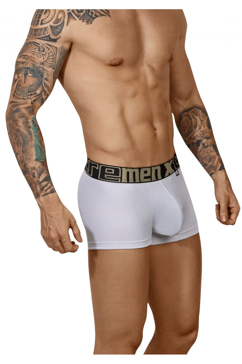 Xtremen 51436c Color de troncal geométrico Jacquard White