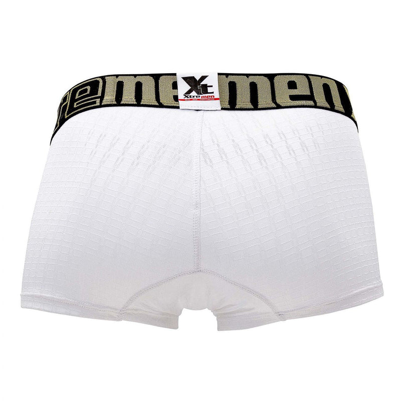 Xtremen 51436c Color de troncal geométrico Jacquard White