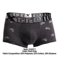 Xtremen 51437c Cycling Print Boxer Briefs Couleurs Gray foncé