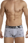 Xtremen 51437C साइकिलिंग प्रिंट बॉक्सर ब्रीफ कलर लाइट ग्रे