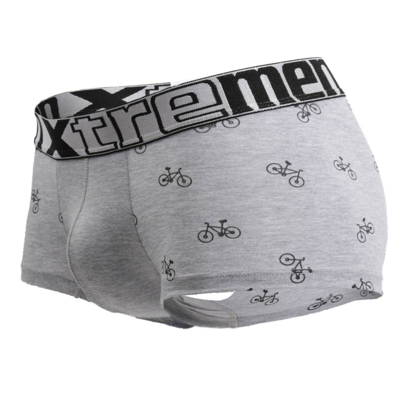 Xtremen 51437c Cycling Print Boxer Briefs Couleurs Gris clair