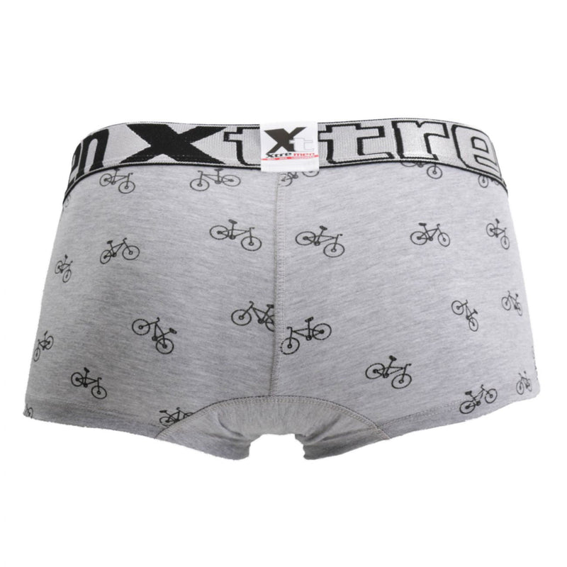 Xtremen 51437c Cycling Print Boxer Briefs Couleurs Gris clair