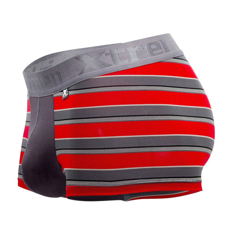 Xtremen 51475C Microfiber Athletic Trunks Color Red