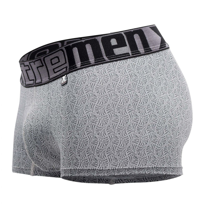 XTREMEN 51478C超细纤维Jacquard Trunks颜色灰色