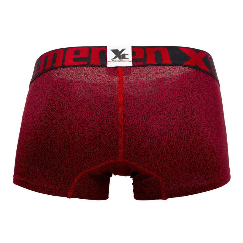 Xtremen 51478C Microfibra Jacquard Trunks color rojo