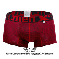 Xtremen 51478C Microfibra Jacquard Trunks color rojo