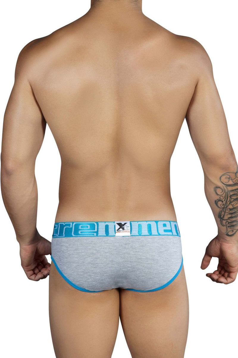 Xtremen 91014-3 3PK Briefs Couleurs bleu-gris-bleu