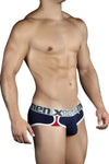 Xtremen 91014-3 3PK Briefs Couleurs bleu-gris-bleu