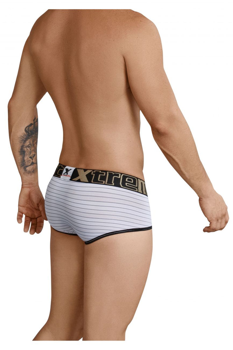 Xtremen 91029 Stripes Briefs Color blanco