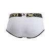 Xtremen 91029 Stripes Briefs Color blanco