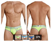 Xtremen 91031-3 3pk tangas color verde-blanco-azul