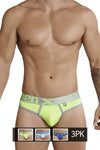 Xtremen 91031-3 3pk tangas color verde-blanco-azul