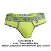 Xtremen 91031-3 3pk tangas color verde-blanco-azul