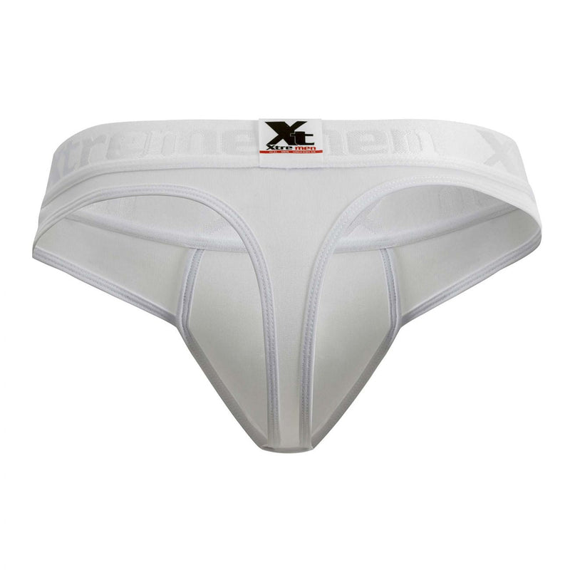 Xtremen 91031-3 3pk Piping Thongs Color blanc